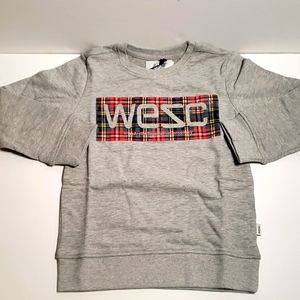 Wesc Kids Boys Sweatshirt Grey Size 6 , Brand New.